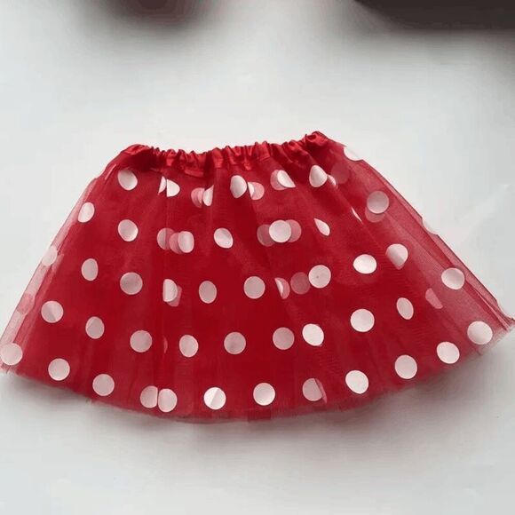 Brand New Girls Minnie Mouse Red and White Polka Dot Tutu - Picture 1 of 3